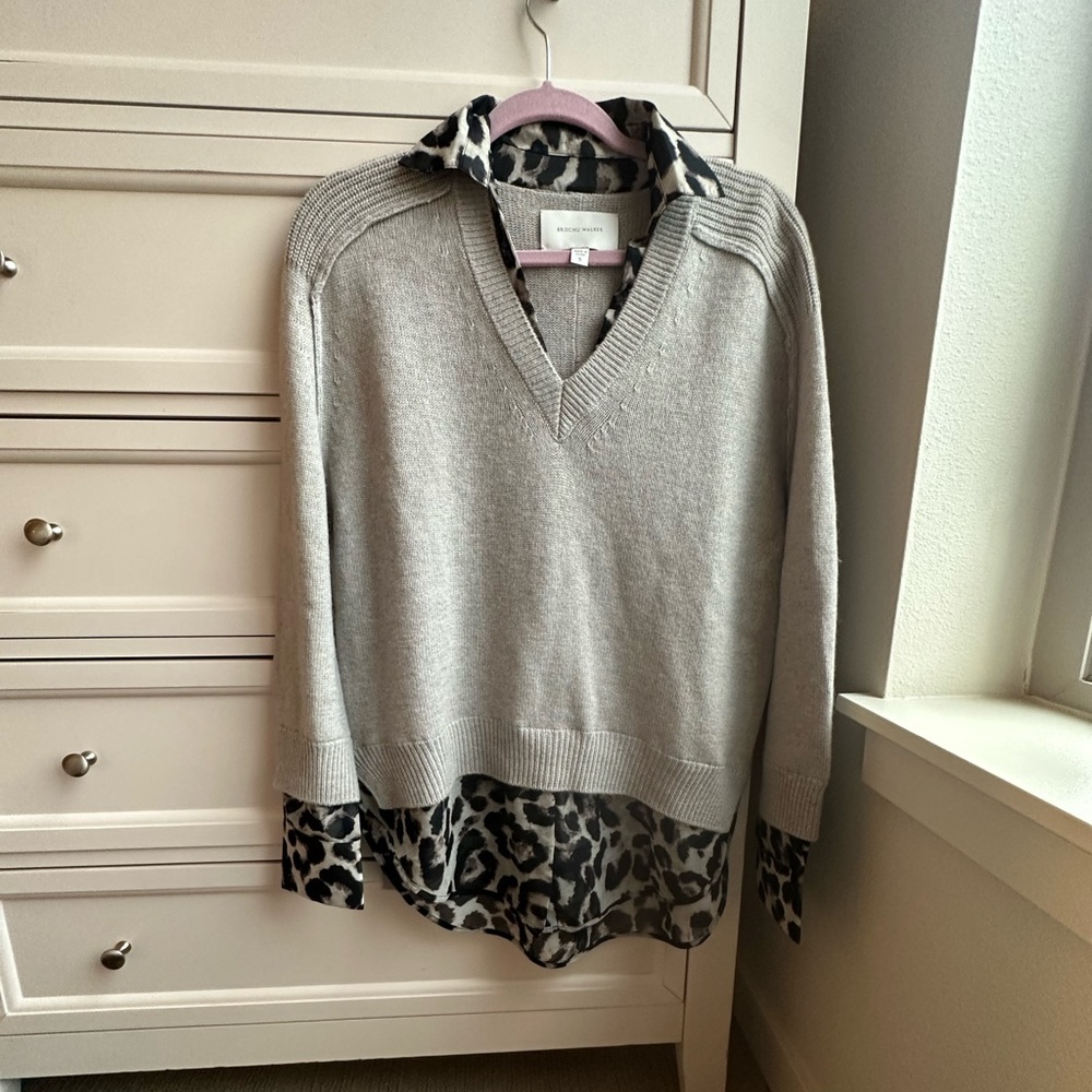 Brochu Walker layered sweater